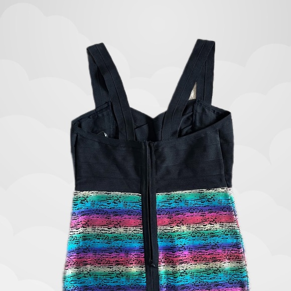 Metallic Rainbow Bodycon Mini Dress - Picture 5 of 7